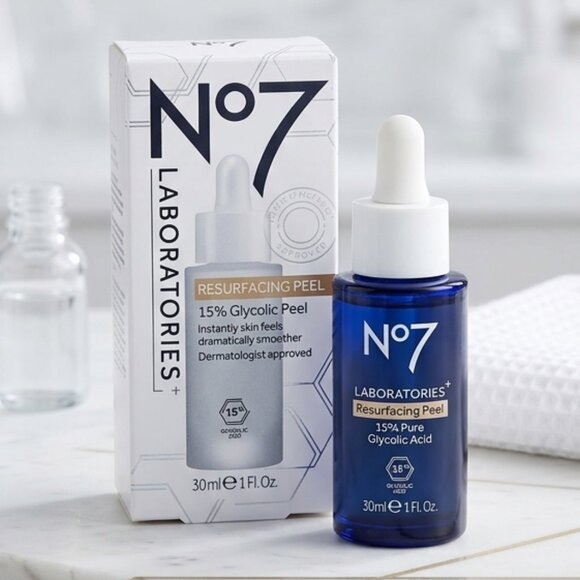 No 7 Other - No7 Laboratories Resurfacing Peel - 15% Pure Glycolic Acid (30ml/1 fl oz) NEW